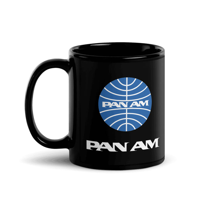 Pan Am Coffee Mug - Black - 11 oz - Right