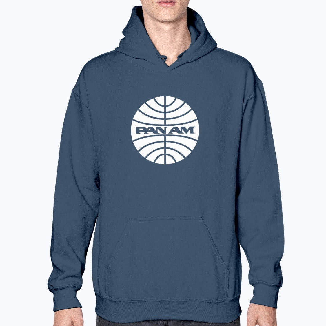 Pan Am Unisex Hoodie - Navy - Model