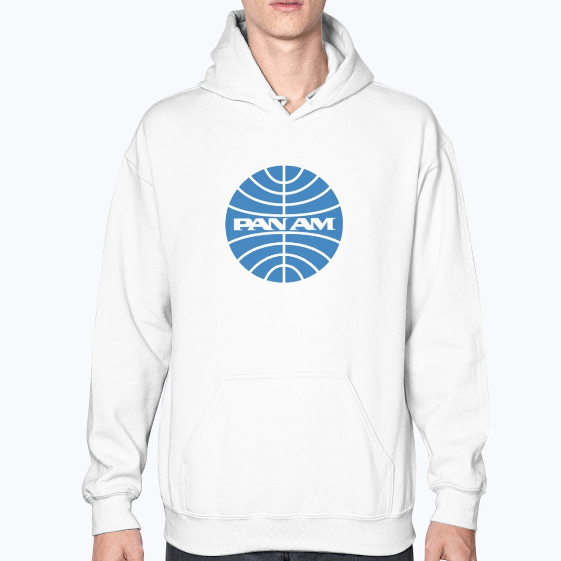 Pan Am Unisex Hoodie - White - Model