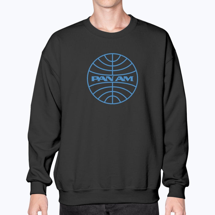 Pan Am Unisex Sweatshirt - Black - Model