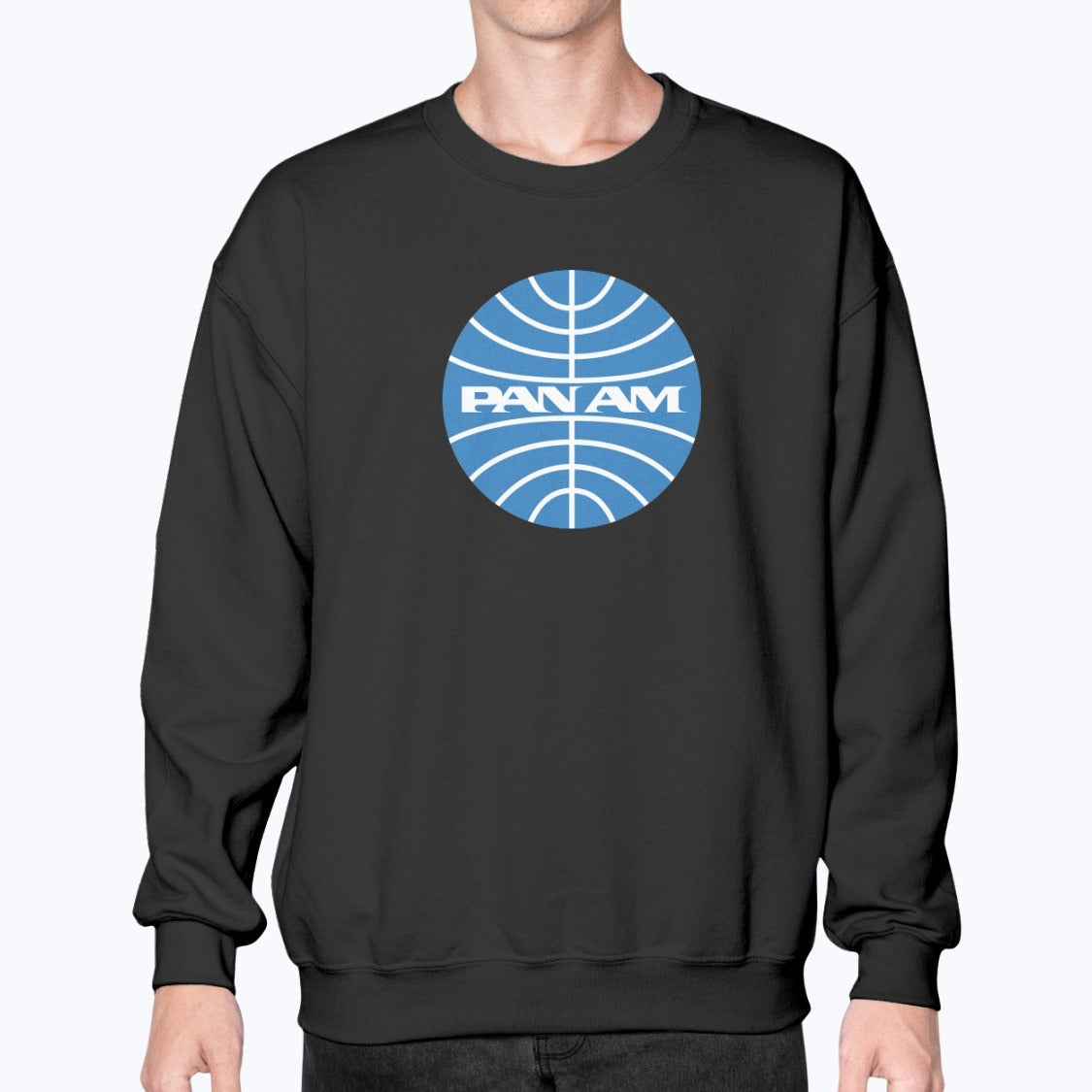 Pan Am Unisex Sweatshirt - Black - Model
