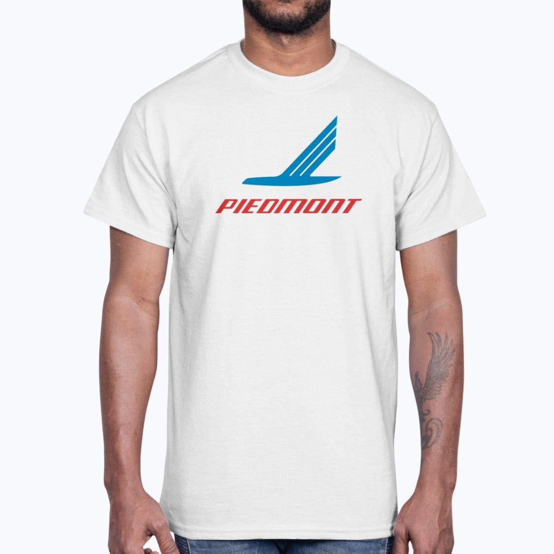 Piedmont Airlines (1948–1989) Unisex T-Shirt - White - Model