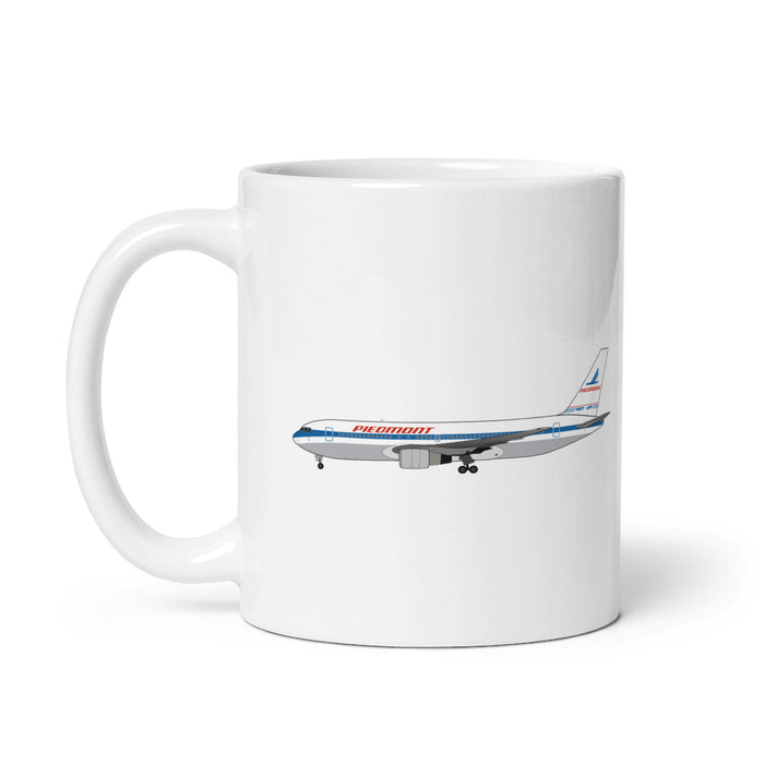 Piedmont Airlines B767-200 Coffee Mug - White - 11 oz - Right
