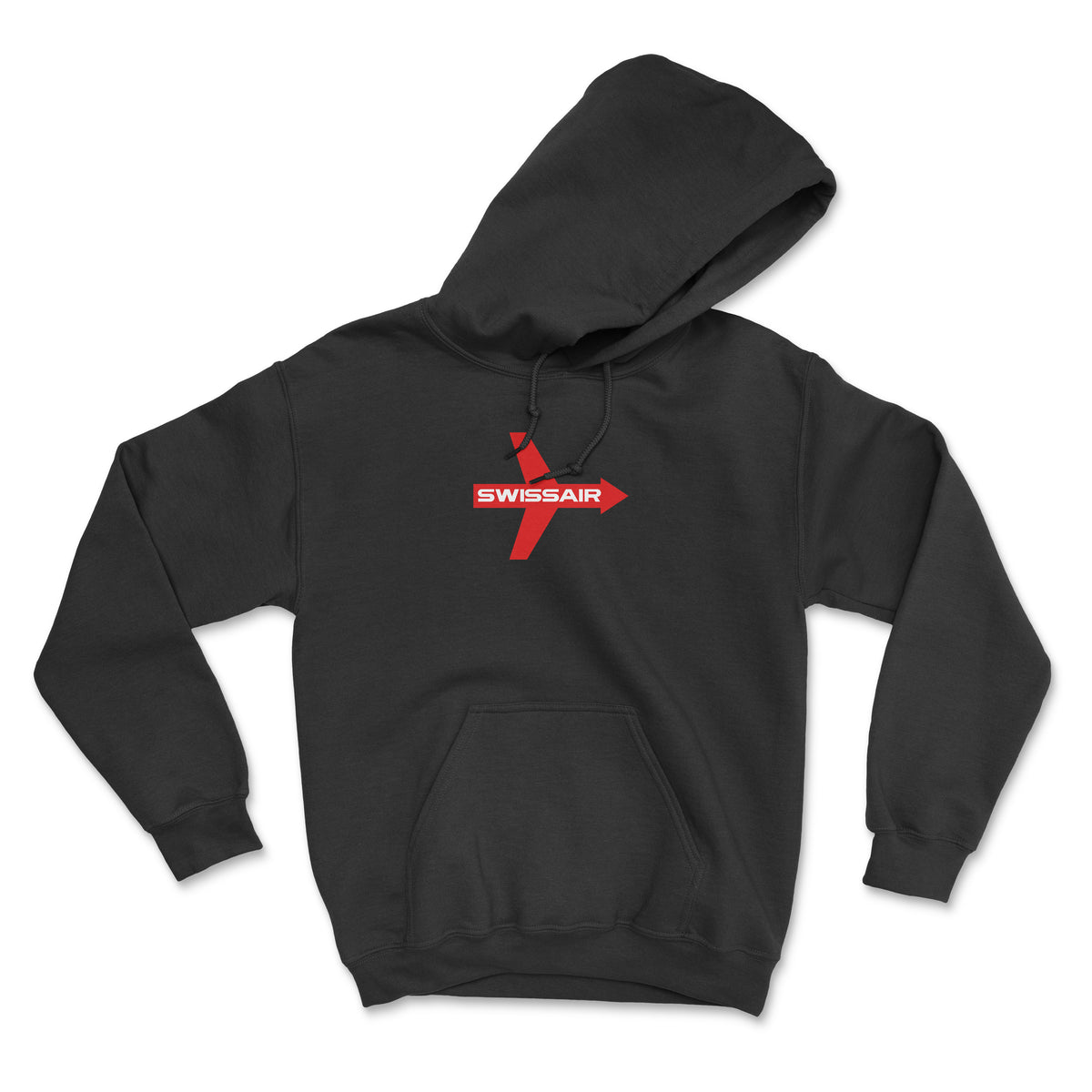 Swissair Unisex Hoodie - Black