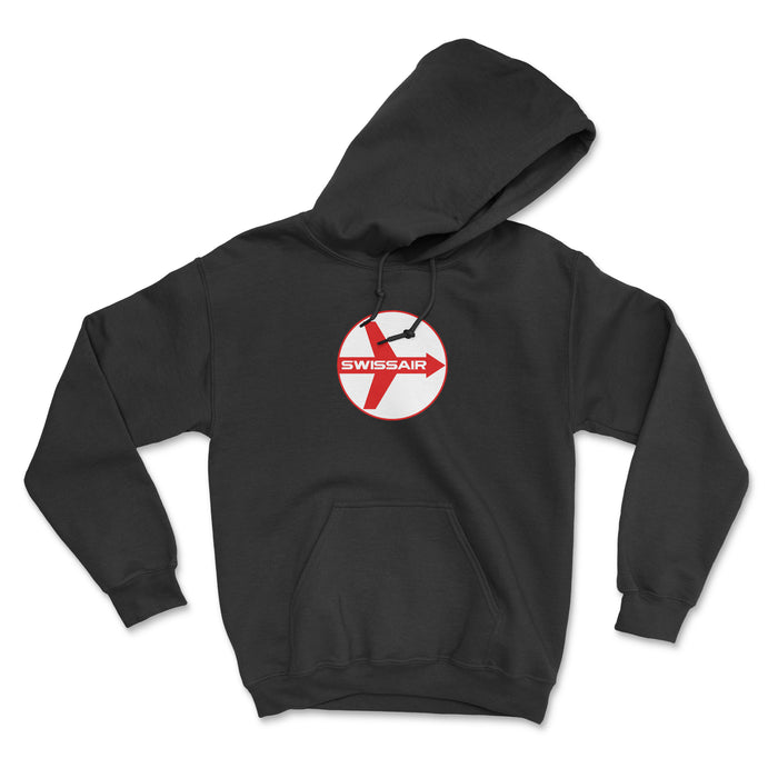 Swissair Unisex Hoodie - Black