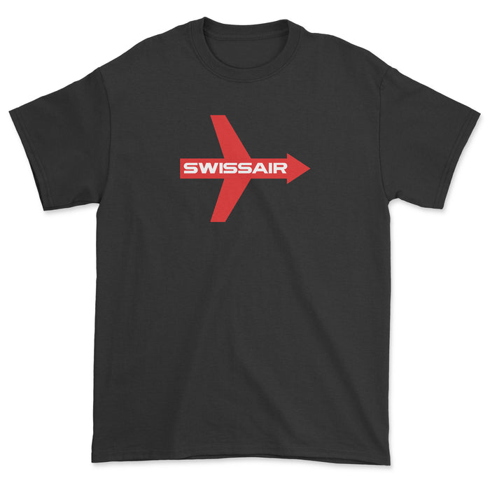Swissair Unisex T-Shirt - Black
