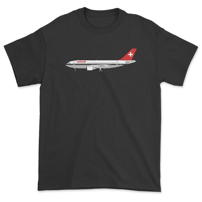Swissair Airbus A310 Unisex T-Shirt - Black