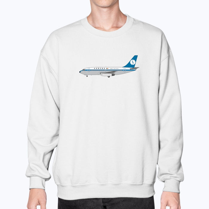 Sabena B737-200 Unisex Sweatshirt - White - Model