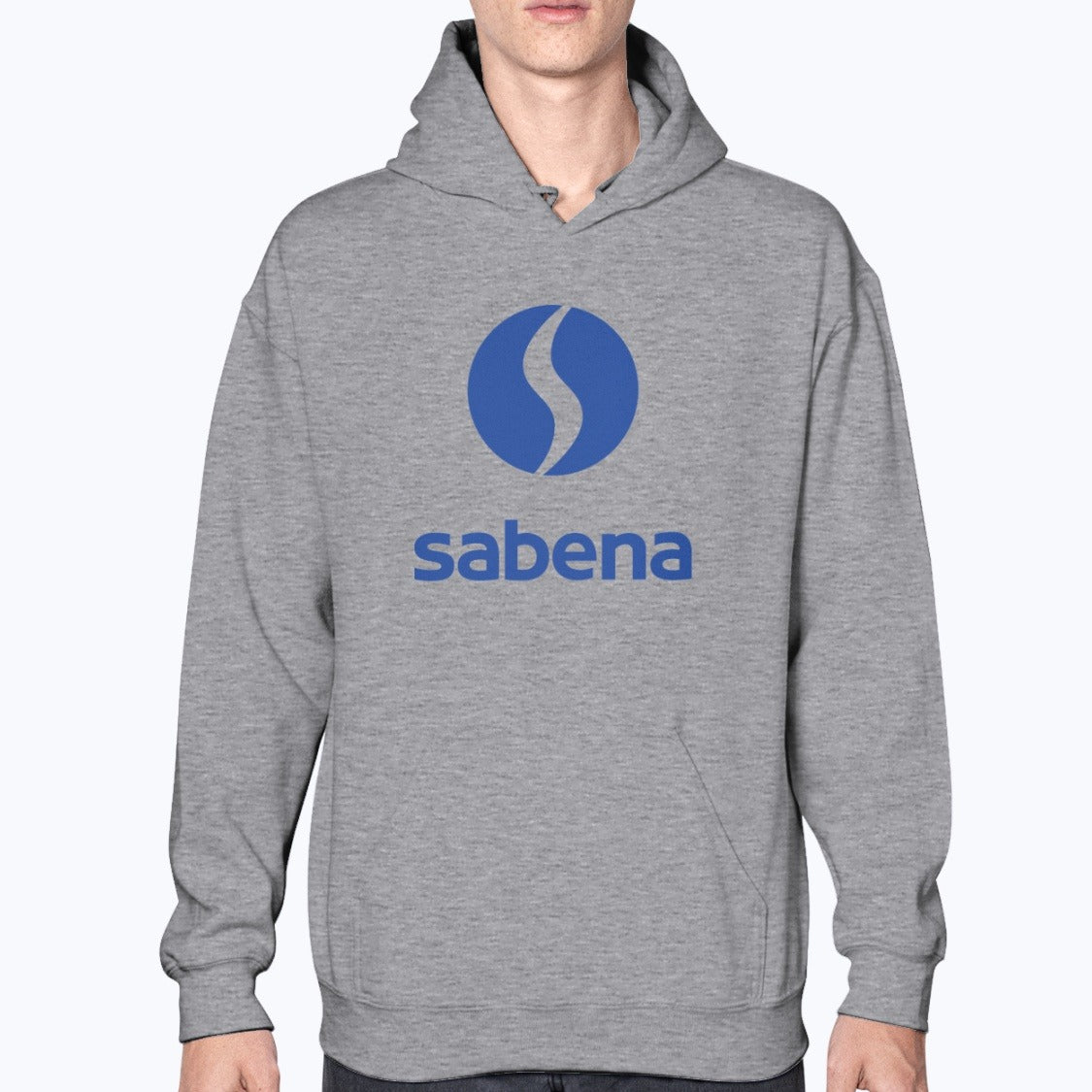 Sabena Unisex Hoodie - Sport Grey - Model