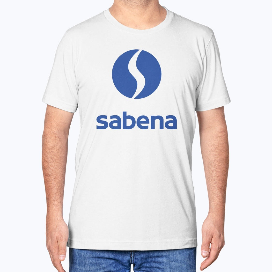 Sabena Unisex T-Shirt - White - Model