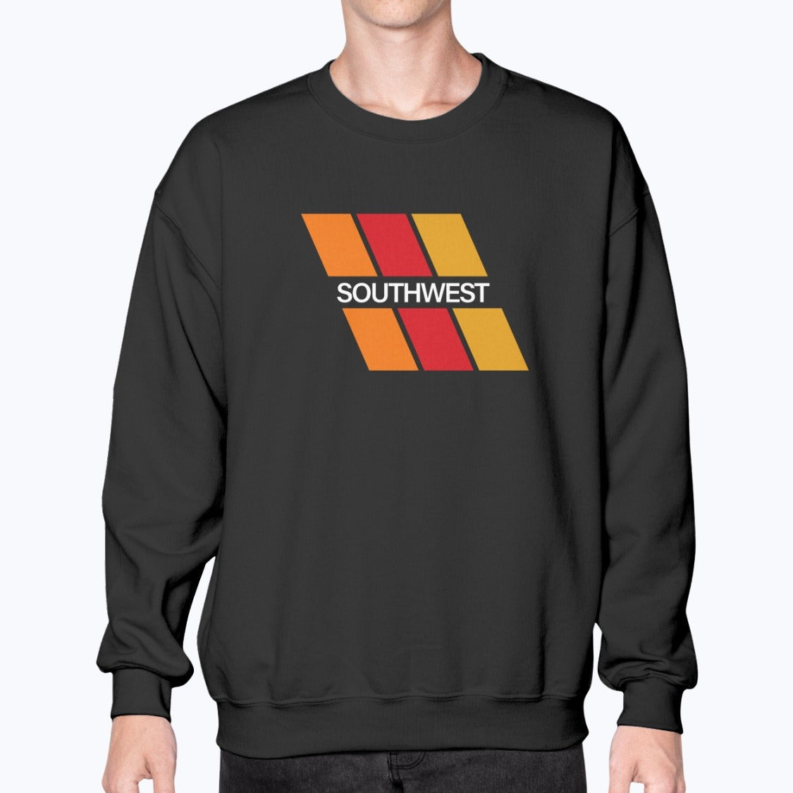 Southwest Airlines 1967 Unisex Sweatshirt - Black - Model