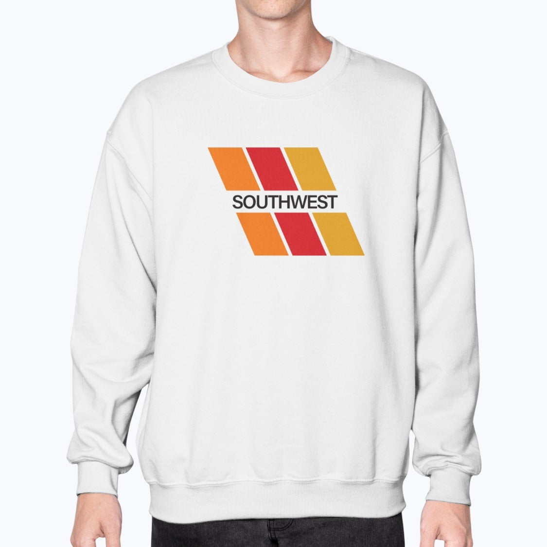 Southwest Airlines 1967 Unisex Sweatshirt - White - Model