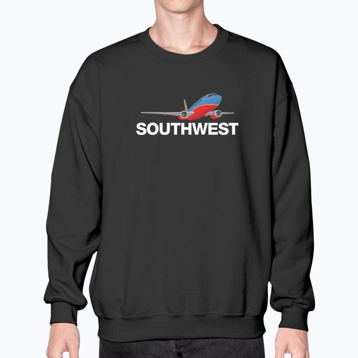 Southwest Airlines 1998 Unisex Sweatshirt - Black - Model