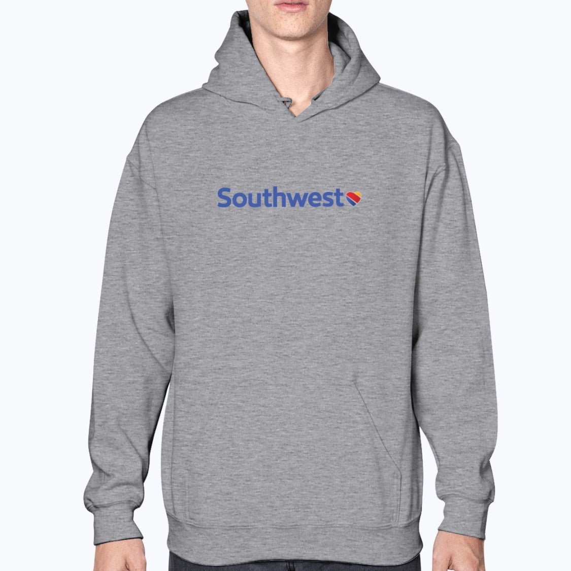 Southwest Airlines 2014 Unisex Hoodie - Sport Grey - Model
