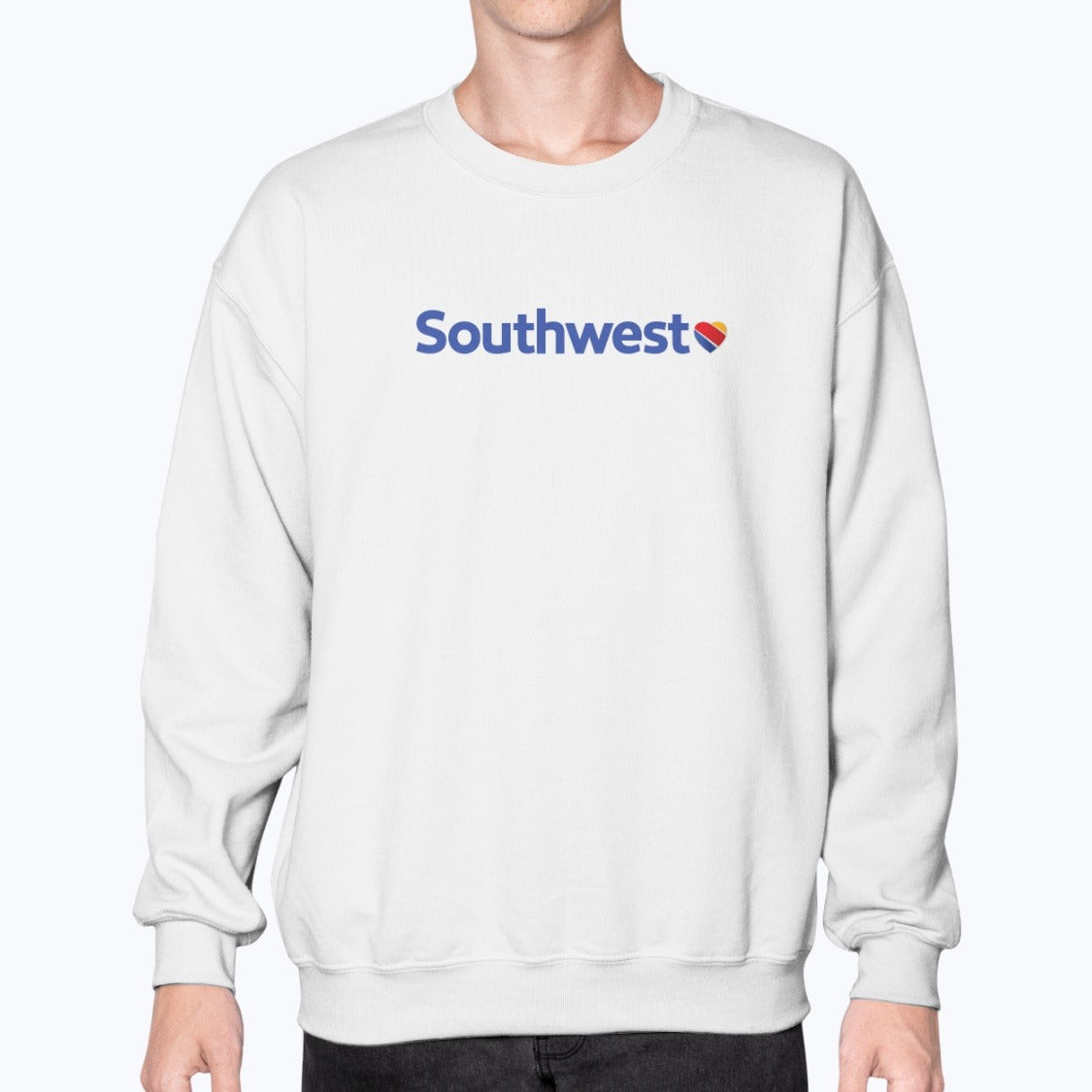 Southwest Airlines 2014 Unisex Sweatshirt - White - Model