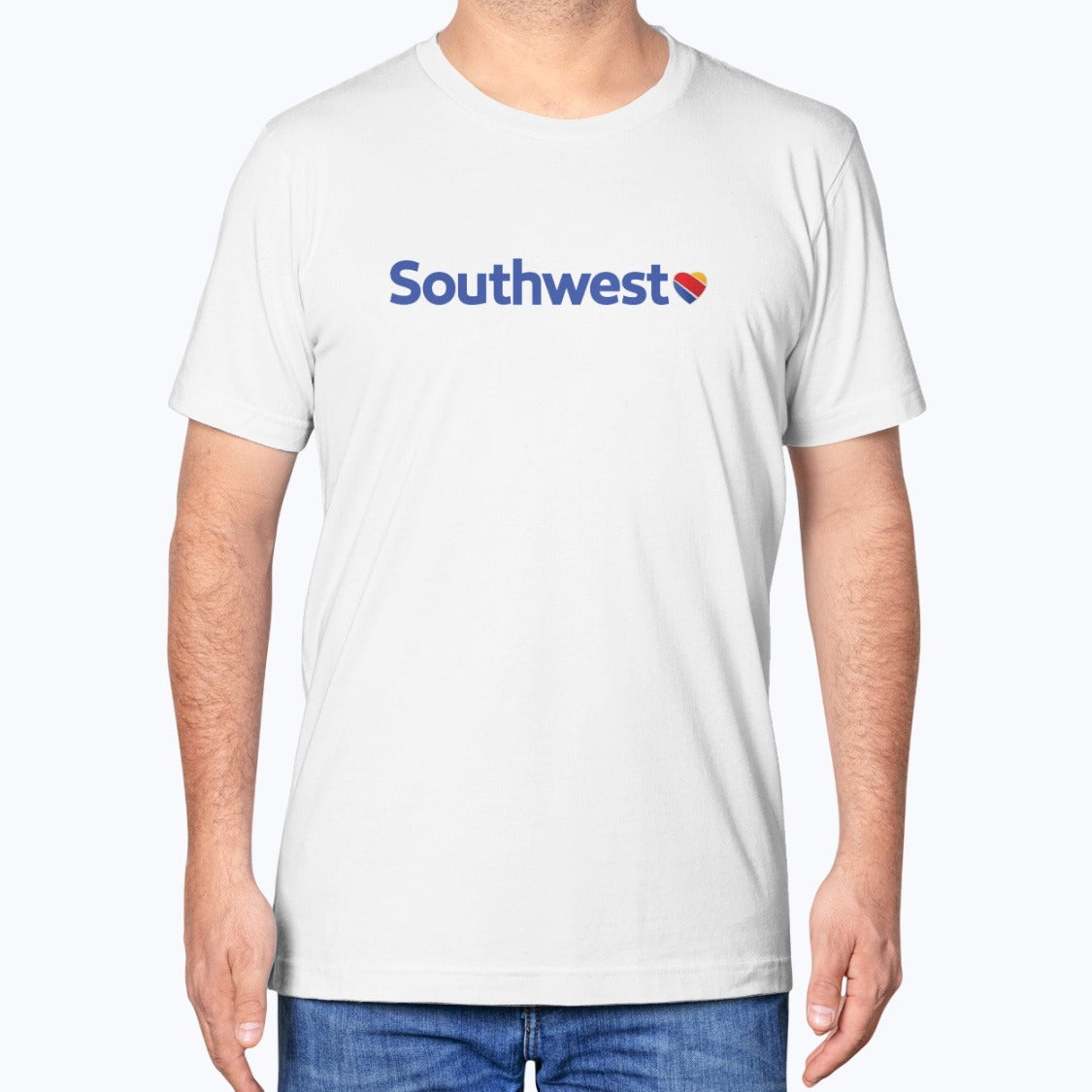 Southwest Airlines 2014 Unisex T-Shirt - White - Model