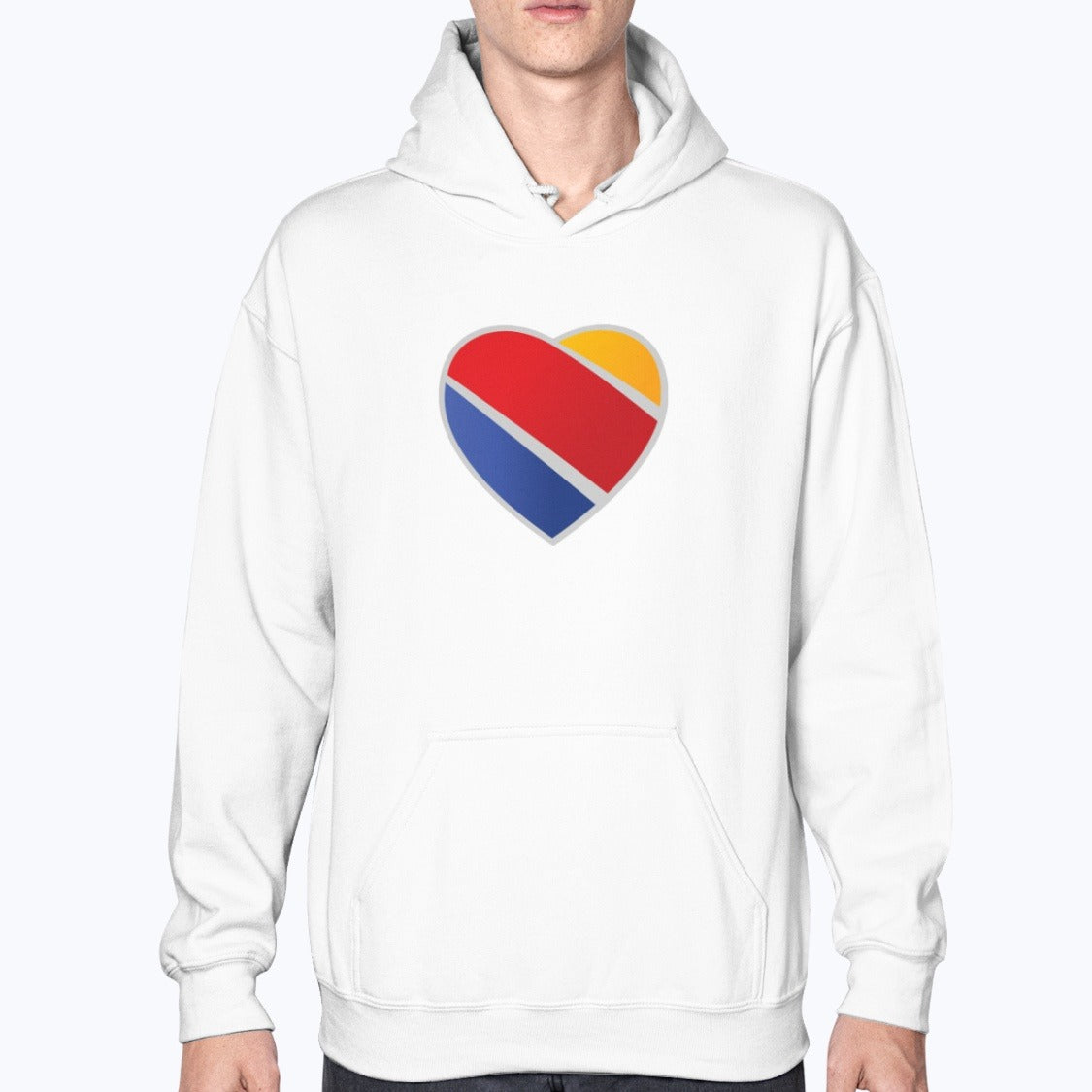 Southwest Airlines Unisex Hoodie - White - Model