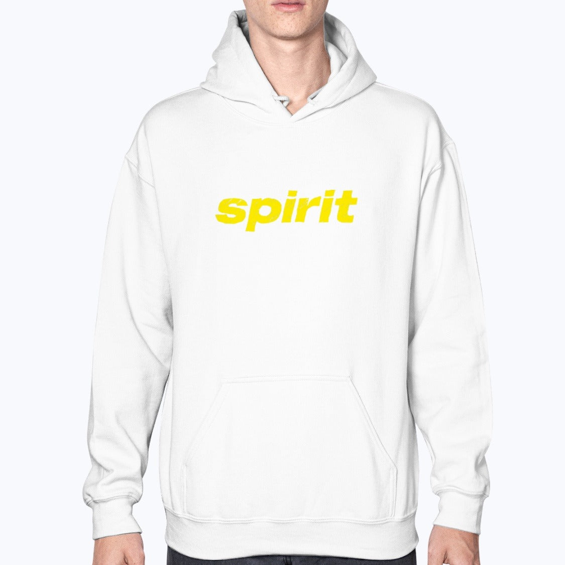 Spirit Unisex Hoodie - White - Model