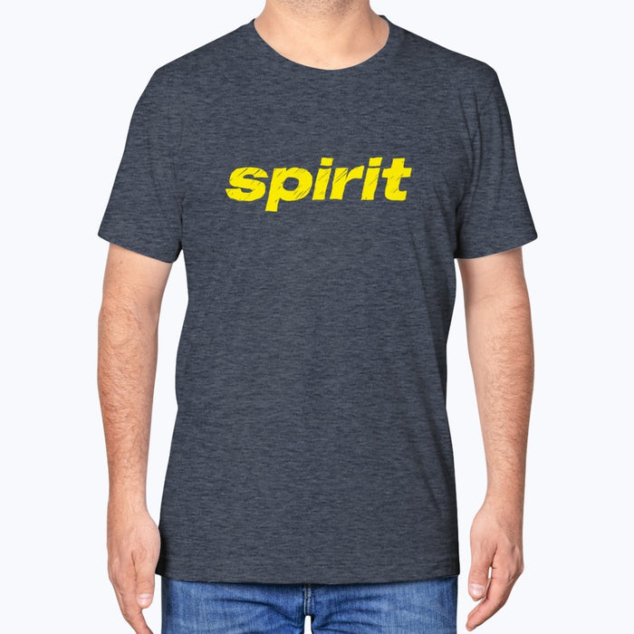 Spirit Unisex T-Shirt - Heather Navy - Model
