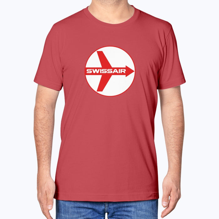 Swissair Unisex T-Shirt - Red - Model