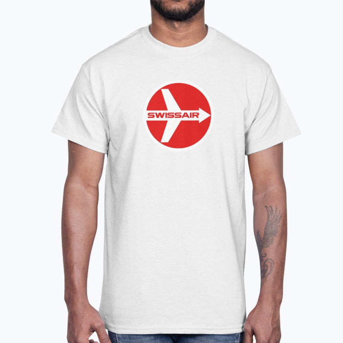 Swissair Unisex T-Shirt - White - Model