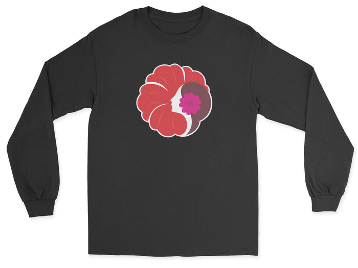 Hawaiian Airlines Old Logo (1973) Unisex Long Sleeve T-Shirt - Black