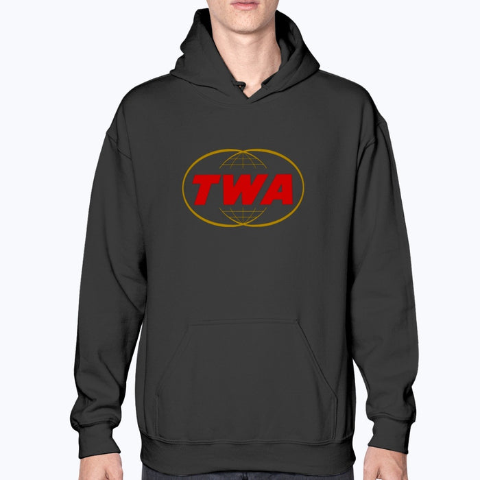 Trans World Airlines Unisex Hoodie - Black - Model
