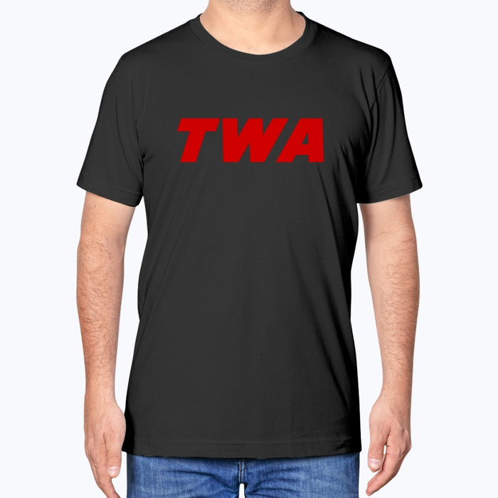 Trans World Airlines Unisex T-Shirt - Black - Model