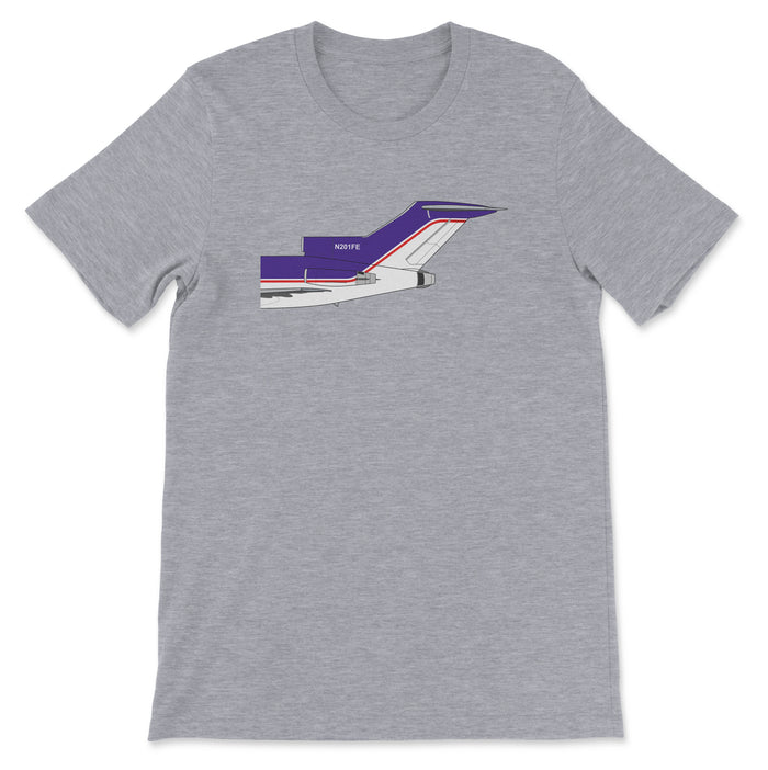 FedEx Boeing 727 Old Livery Tail Section Unisex T-Shirt - Athletic Heather