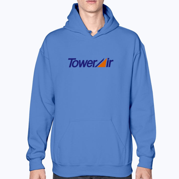 Tower Air Unisex Hoodie - Royal Blue - Model