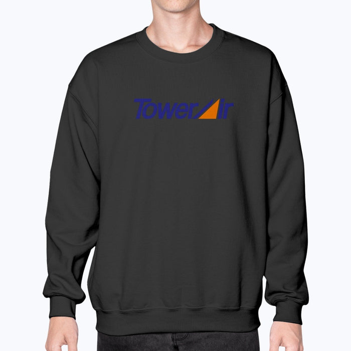 Tower Air Unisex Sweatshirt - Black - Model