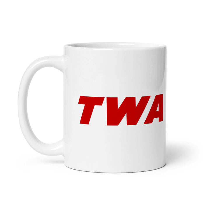 Trans World Airlines Coffee Mug - White - 11 oz - Right