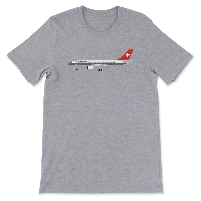 Swissair Airbus A310 Unisex T-Shirt - Athletic Heather