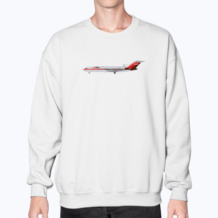 USAir B727 Unisex Sweatshirt - White - Model