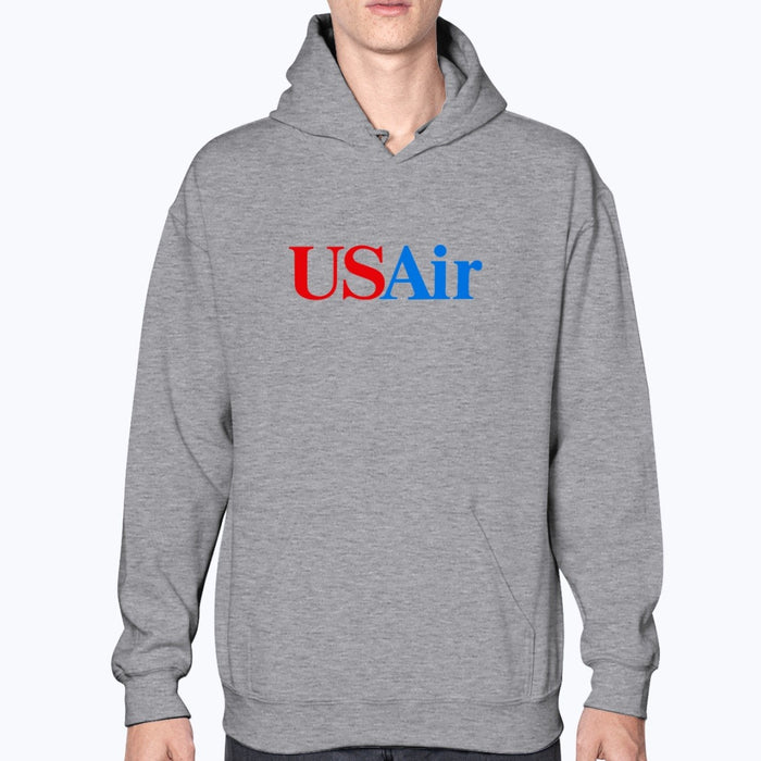 USAir Unisex Hoodie - Sport Grey - Model