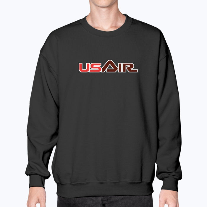 USAir Unisex Sweatshirt - Black - Model