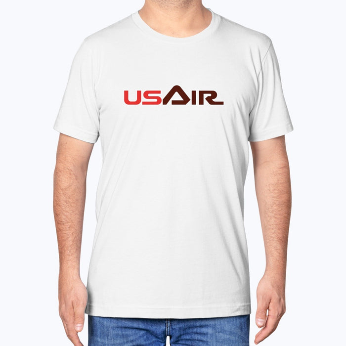 USAir Unisex T-Shirt - White - Model