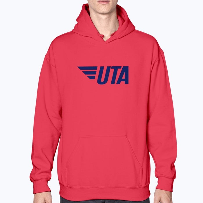 UTA Unisex Hoodie - Red - Model