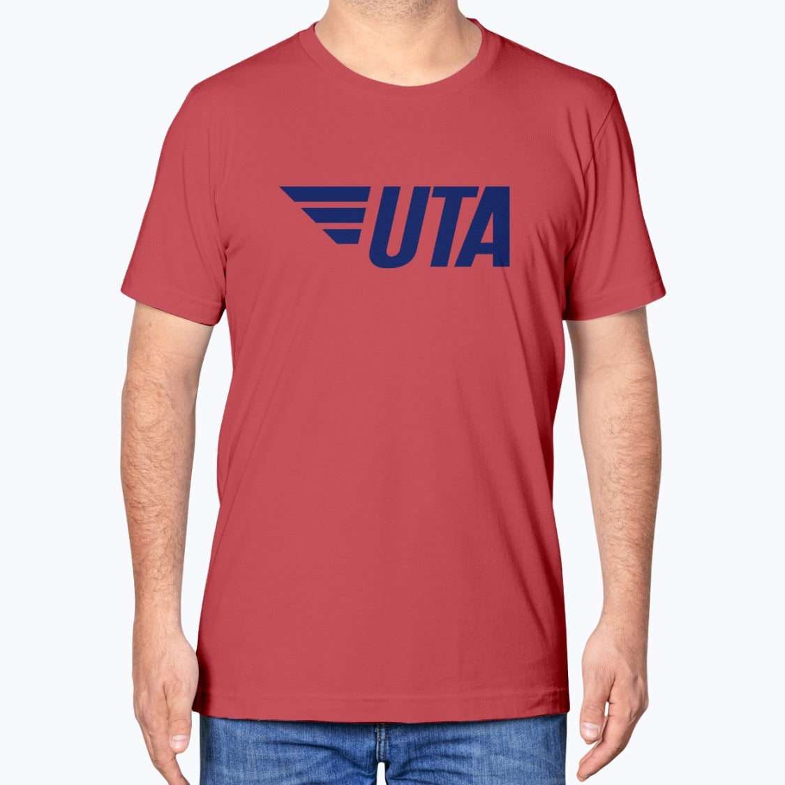 UTA Unisex T-Shirt - Red - Model