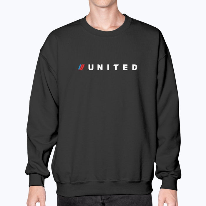 United Airlines 1998 Unisex Sweatshirt - Black - Model