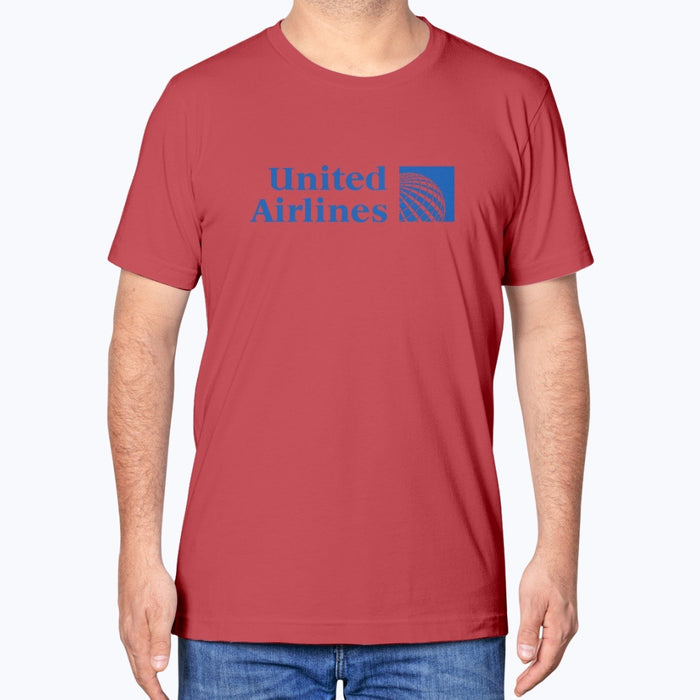 United Airlines Unisex T-Shirt - Red - Model