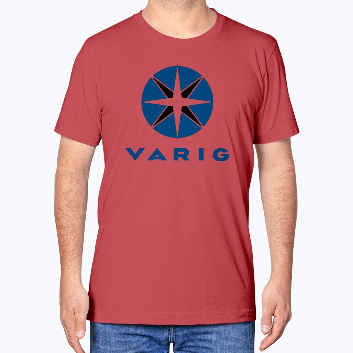 Varig Unisex T-Shirt - Red - Model
