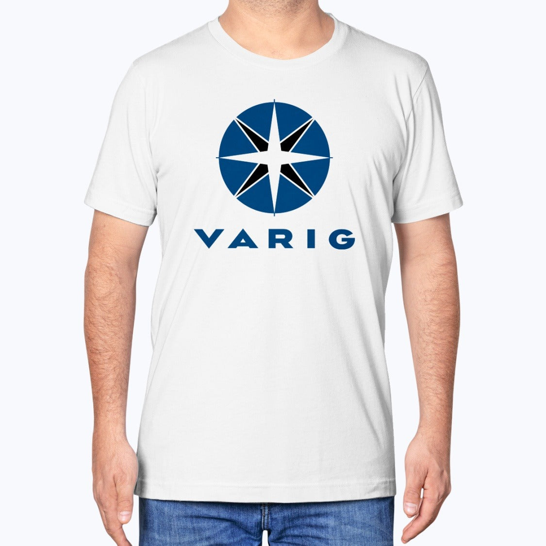 Varig Unisex T-Shirt - White - Model