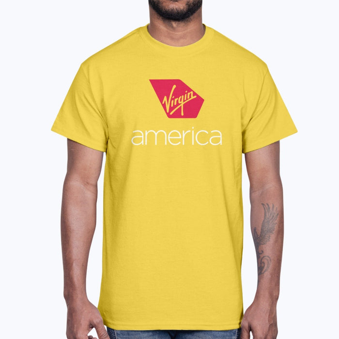 Virgin America Unisex T-Shirt - Daisy - Model