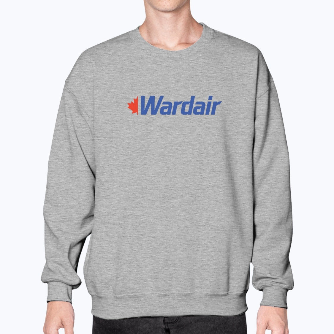 Wardair Unisex Sweatshirt - Sport Grey - Model