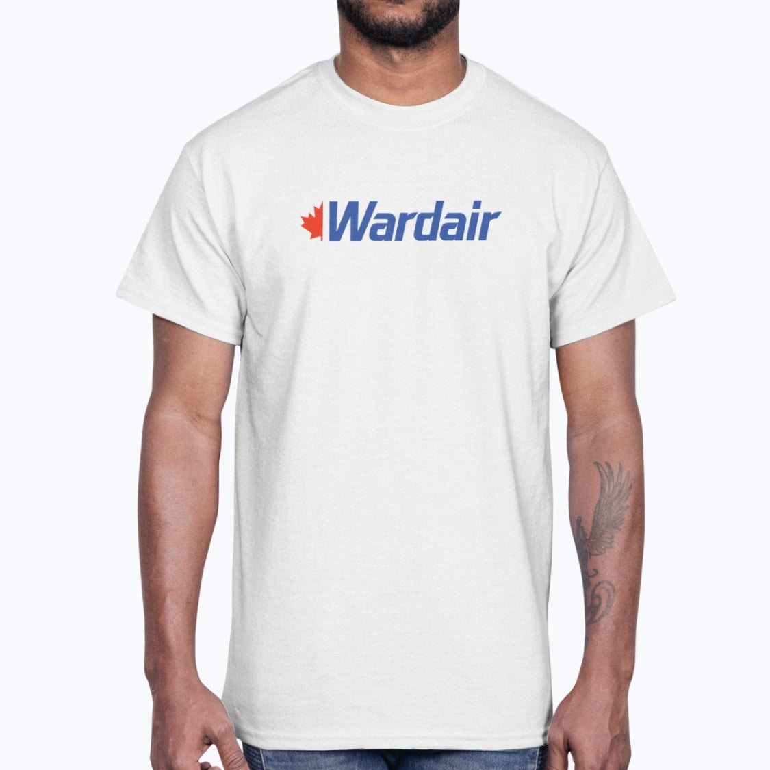 Wardair Unisex T-Shirt - White - Model