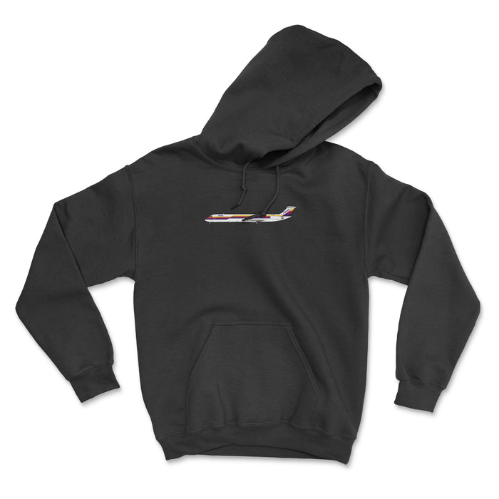 AirCal Air California McDonnell Douglas MD-80 Unisex Hoodie - Black