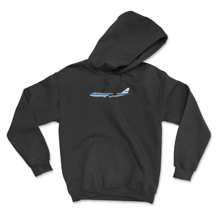 KLM Boeing 747-200 Unisex Hoodie - Black