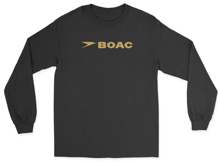 BOAC Unisex Long Sleeve T-Shirt - Black