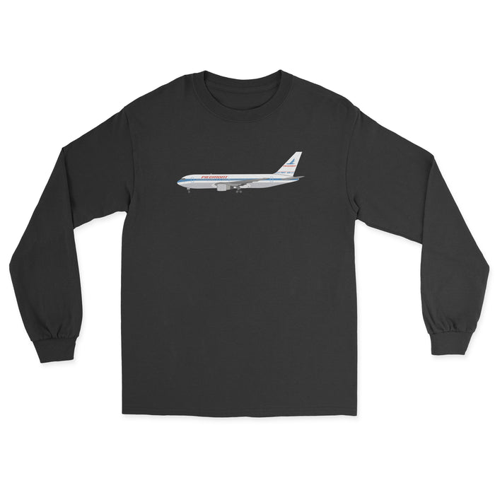 Piedmont Airlines Boeing 767 Unisex Long Sleeve T-Shirt - Black